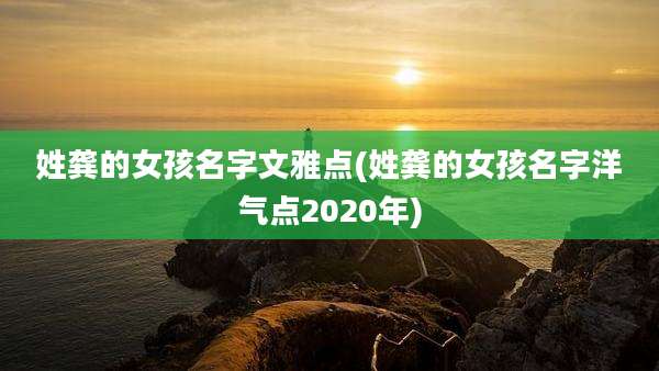 姓龚的女孩名字文雅点(姓龚的女孩名字洋气点2020年)