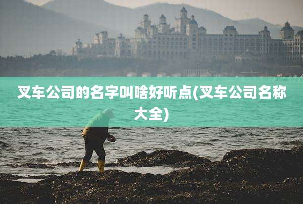叉车公司的名字叫啥好听点(叉车公司名称大全)