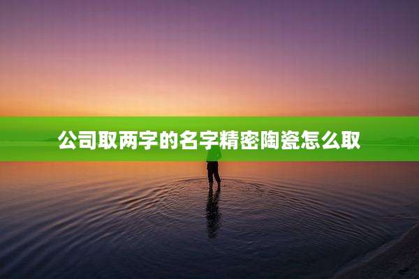 公司取两字的名字精密陶瓷怎么取