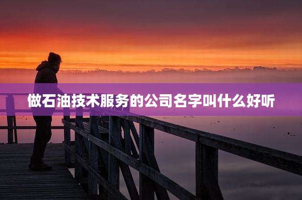 做石油技术服务的公司名字叫什么好听