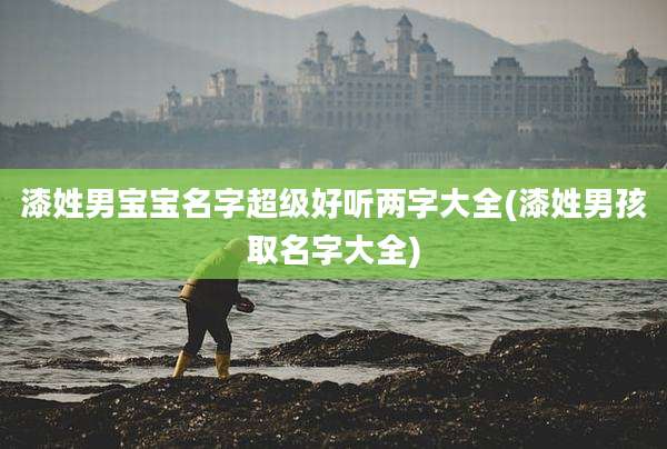 漆姓男宝宝名字超级好听两字大全(漆姓男孩取名字大全)