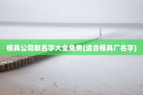 模具公司取名字大全免费(适合模具厂名字)