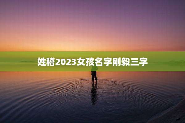 姓稽2023女孩名字刚毅三字