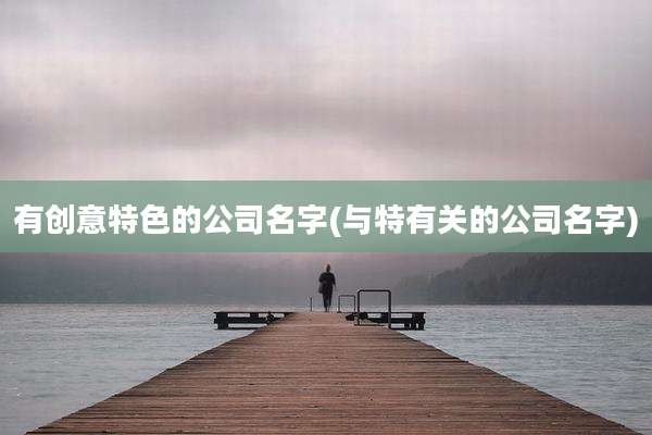 有创意特色的公司名字(与特有关的公司名字)