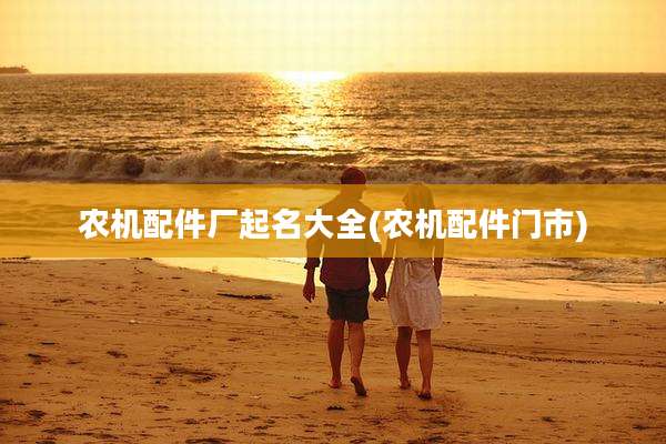 农机配件厂起名大全(农机配件门市)