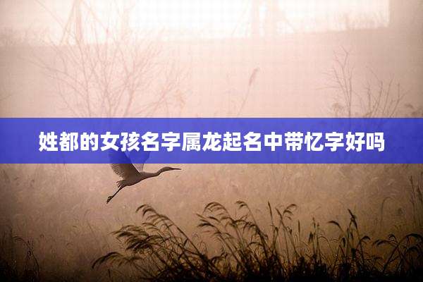 姓都的女孩名字属龙起名中带忆字好吗