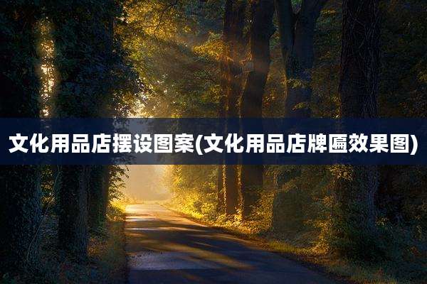 文化用品店摆设图案(文化用品店牌匾效果图)
