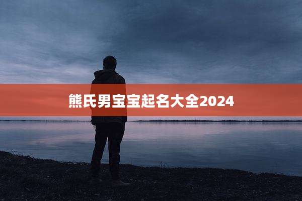 熊氏男宝宝起名大全2024