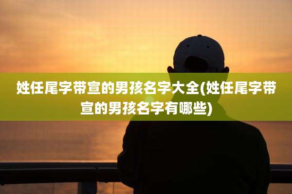 姓任尾字带宣的男孩名字大全(姓任尾字带宣的男孩名字有哪些)