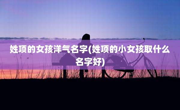 姓项的女孩洋气名字(姓项的小女孩取什么名字好)
