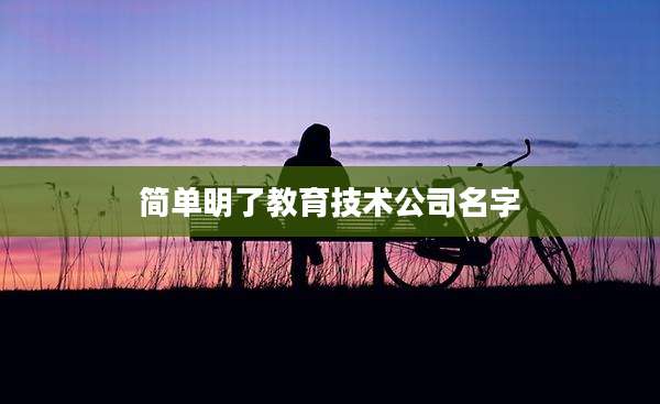 简单明了教育技术公司名字