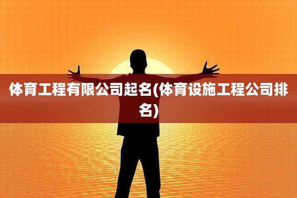 体育工程有限公司起名(体育设施工程公司排名)