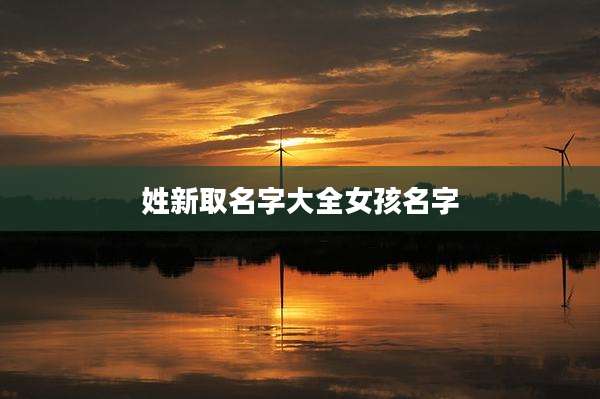 姓新取名字大全女孩名字