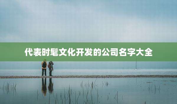 代表时髦文化开发的公司名字大全