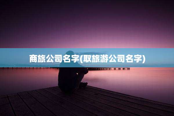 商旅公司名字(取旅游公司名字)