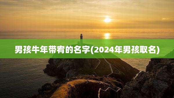 男孩牛年带宥的名字(2024年男孩取名)