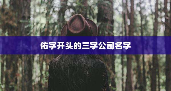 佑字开头的三字公司名字
