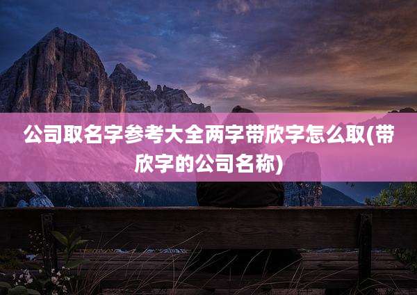 公司取名字参考大全两字带欣字怎么取(带欣字的公司名称)