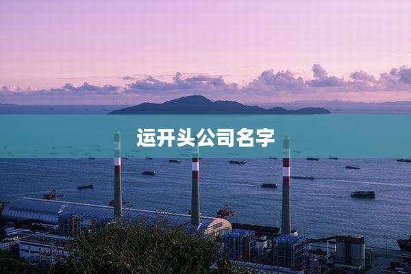 运开头公司名字