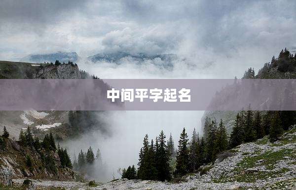 中间平字起名
