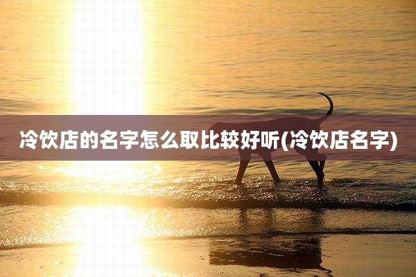 冷饮店的名字怎么取比较好听(冷饮店名字)