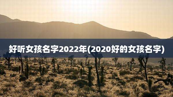 好听女孩名字2022年(2020好的女孩名字)