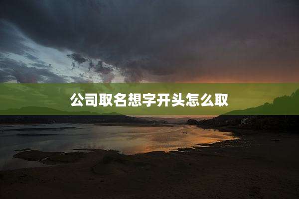 公司取名想字开头怎么取
