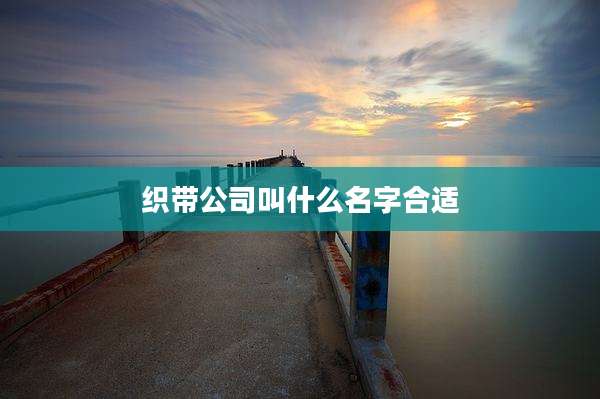 织带公司叫什么名字合适