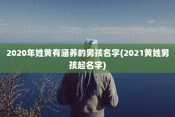 2020年姓黄有涵养的男孩名字(2021黄姓男孩起名字)