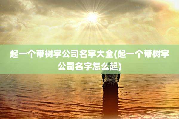 起一个带树字公司名字大全(起一个带树字公司名字怎么起)