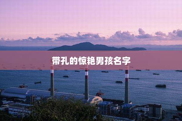 带孔的惊艳男孩名字