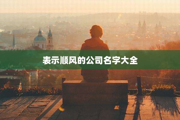 表示顺风的公司名字大全
