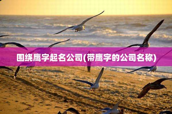 围绕鹰字起名公司(带鹰字的公司名称)