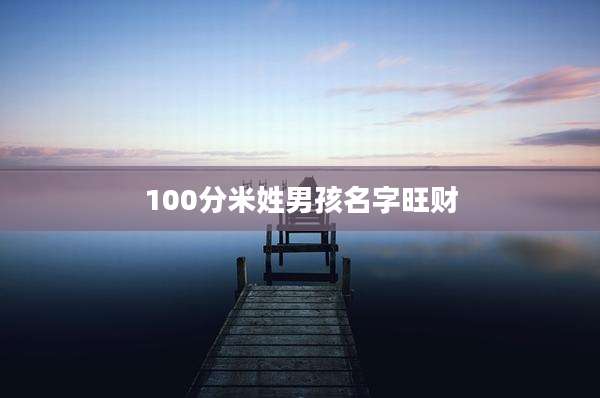 100分米姓男孩名字旺财