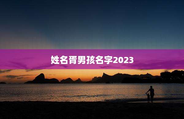 姓名胥男孩名字2023