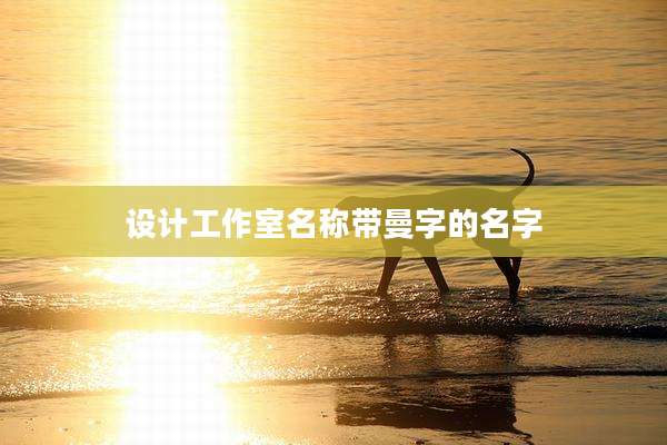 设计工作室名称带曼字的名字