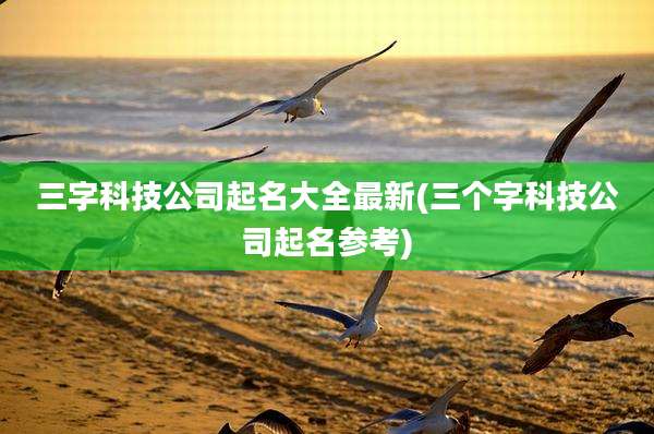 三字科技公司起名大全最新(三个字科技公司起名参考)