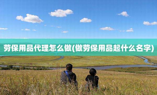 劳保用品代理怎么做(做劳保用品起什么名字)
