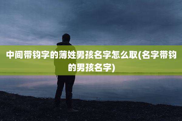 中间带钧字的薄姓男孩名字怎么取(名字带钧的男孩名字)