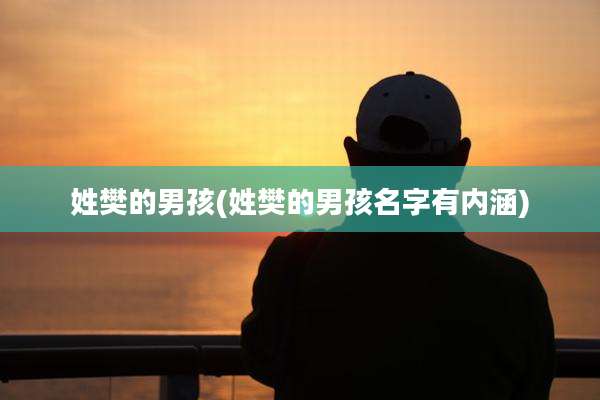姓樊的男孩(姓樊的男孩名字有内涵)