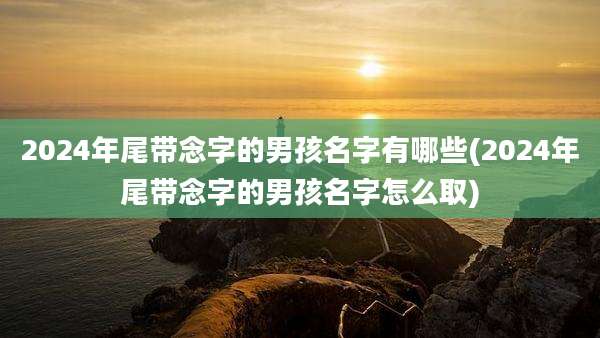 2024年尾带念字的男孩名字有哪些(2024年尾带念字的男孩名字怎么取)