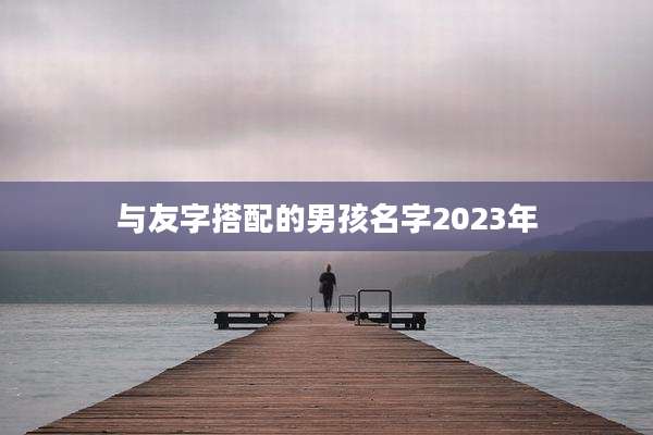 与友字搭配的男孩名字2023年