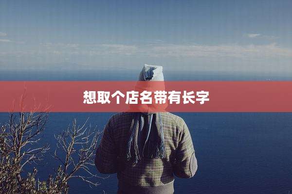 想取个店名带有长字