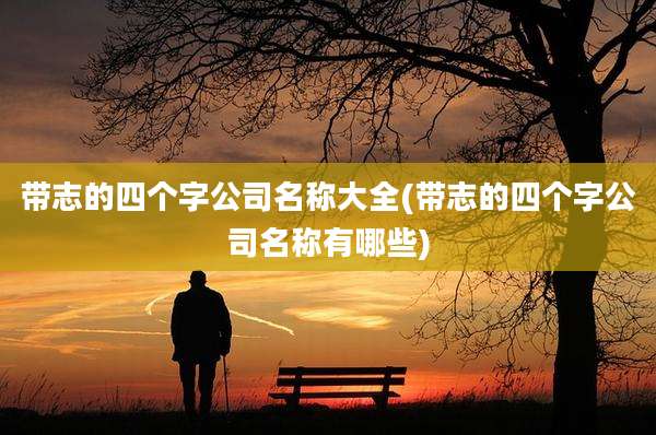 带志的四个字公司名称大全(带志的四个字公司名称有哪些)