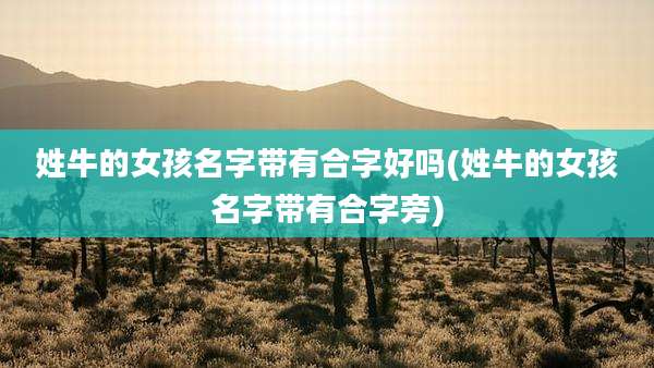 姓牛的女孩名字带有合字好吗(姓牛的女孩名字带有合字旁)