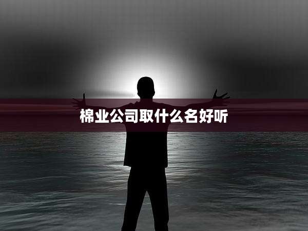 棉业公司取什么名好听
