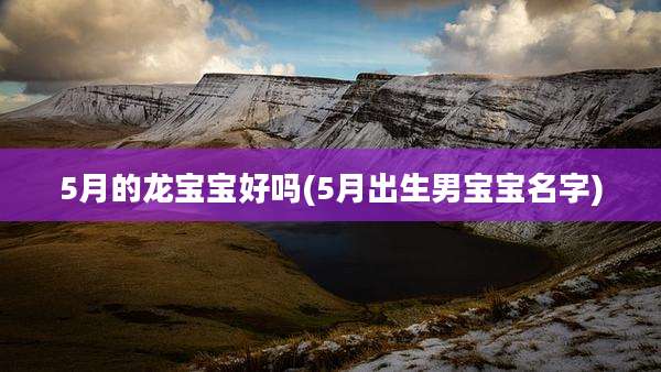 5月的龙宝宝好吗(5月出生男宝宝名字)