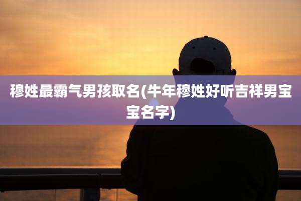 穆姓最霸气男孩取名(牛年穆姓好听吉祥男宝宝名字)