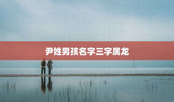 尹姓男孩名字三字属龙