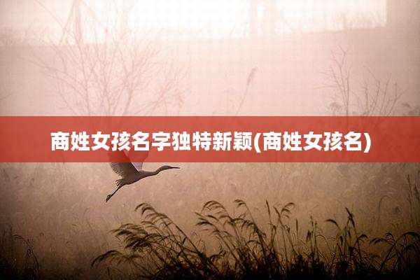 商姓女孩名字独特新颖(商姓女孩名)